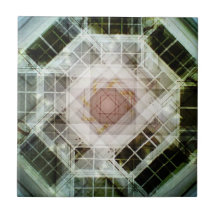 Caleidoscopio de la foto teja  ceramica