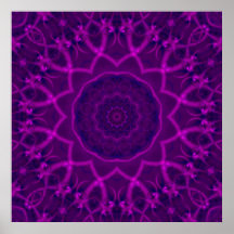 Caleidoscopio del fractal de la tranquilidad posters