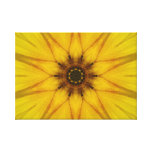 Caleidoscopio del girasol impresiones de lienzo