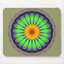 Caleidoscopio Mousepad de la flor