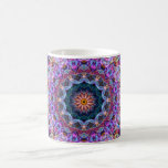 Caleidoscopio púrpura de Lotus Tazas De Café