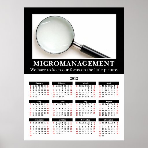 Calendario 2012 de pared de Demotivational: Microm Impresiones