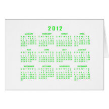 Calendario 2012 felicitación