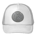Calendario azteca de plata gorros  
