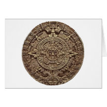 Calendario azteca felicitación
