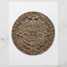 Calendario azteca tarjetas informativas
