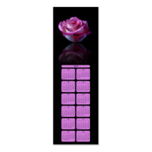 Calendario color de rosa de la señal 2011 plantillas de tarjetas de visita