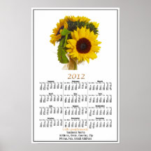 Calendario de los girasoles 2012 poster