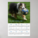 Calendario de pared del perro de 2011 Aussie Poster