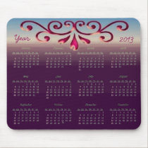 Calendario decorativo 2013 alfombrillas de raton 