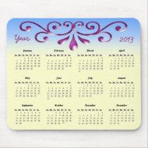Calendario decorativo 2013 alfombrillas de raton 