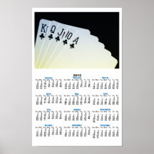 Calendario del poster de la escalera real del club