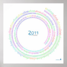 Calendario espiral 2011 (blanco/españoles) impresiones