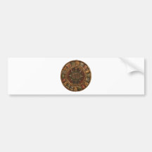 Calendario maya y azteca (productos múltiples) etiqueta de parachoque