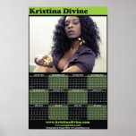 Calendario modelo divino de Cristina Poster