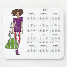 Calendario Mousepad de la estrella del rock 2013