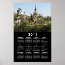 Calendario… Nong Khai, Tailandia de Sala Keo Kou 2 Poster