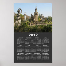Calendario… Nong Khai, Tailandia de Sala Keo Kou 2 Poster