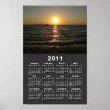 Calendario… Tailandia de la puesta del sol 2011 de Posters