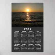 Calendario… Tailandia de la puesta del sol 2012 de Impresiones