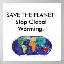 Calentamiento del planeta posters
