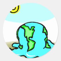 ¡Calentamiento del planeta! Separe la palabra Pegatinas