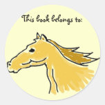 CALIDAD DE COPIA el caballo "este libro pertenece 