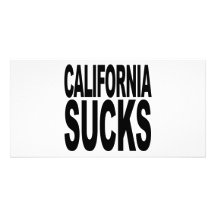 California chupa tarjeta con foto personalizada