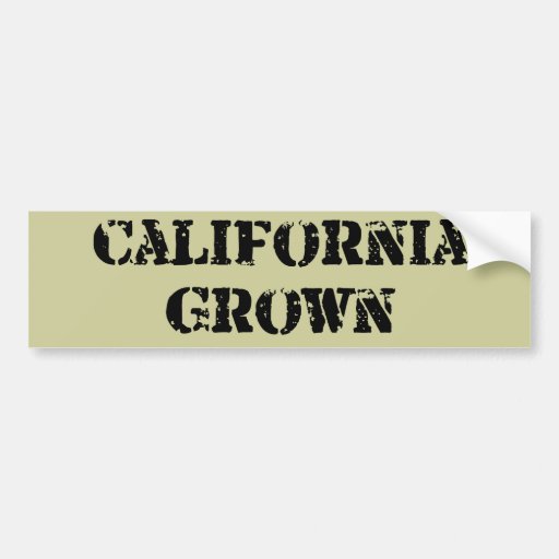 California crecida pegatina de parachoque