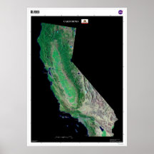 California del poster del espacio