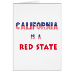 California es un estado rojo felicitación