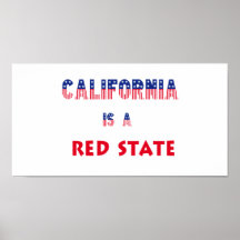 California es un estado rojo poster