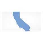California: ¡Estado azul! Tarjeta Fotográfica Personalizada