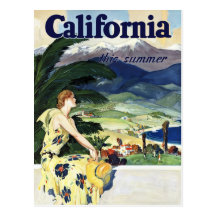 California este verano tarjeta postal