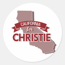 CALIFORNIA PARA CHRISTIE - .PNG PEGATINA