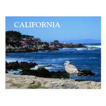 California, postal pacífica de la costa costa