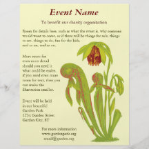 Californica del Darlingtonia, planta carnívora Flyer Personalizado