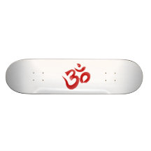Caligrafía hindú roja de OM Aum Devanagari del sím Patin Personalizado