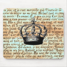 Caligrafía Mousepad de la corona Alfombrillas De Raton