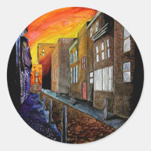 Calle Cobbled Pegatinas