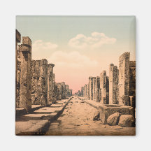 Calle de Fortuna, Pompeya, Campania, Italia Imán Para Frigorífico