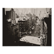 Calle de New York City desde arriba Impresiones Fotográficas