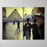 Calle de París, día lluvioso de Gustave Caillebott Impresiones