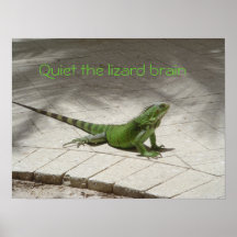 ¡Calle el cerebro del lagarto! Poster