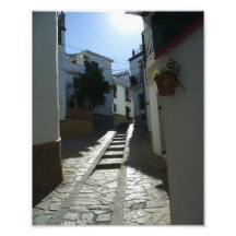 Calle en Comares, España - impresión de la foto