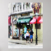 Calle Newport RI de Rhode Island - de Thames Poster