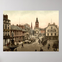 Calle principal, Dumfries, Escocia Posters