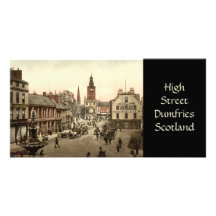 Calle principal, Dumfries, Escocia Tarjetas Fotograficas