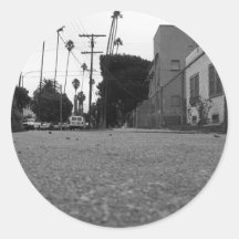 Calle vacía etiquetas  