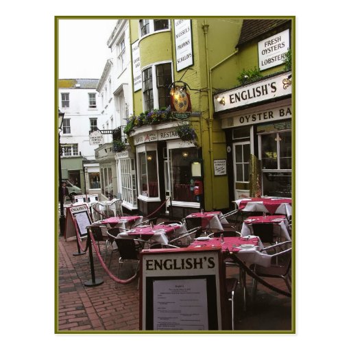 Callejón inglés del restaurante, postal de Brighto